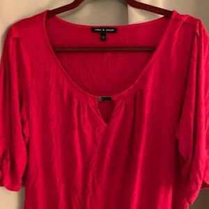 Cable & Gauge 3/4 Sleeve Top